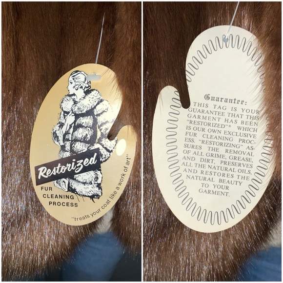 Luxurious 60s Vintage Mink Fur Stole Capelet Pockets Shawl - Picture 11 of 16